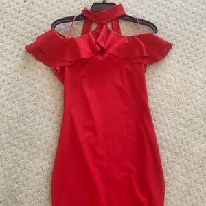 Missguided red dress size 8